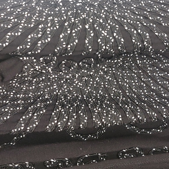 Christopher & Banks embroidered light Cardigan Black and White Large - Picture 8 of 12